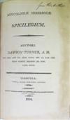 MEDICINE & SCIENCE  TURNER, DAWSON. Muscologiae Hibernicae Spicelegium.  1804